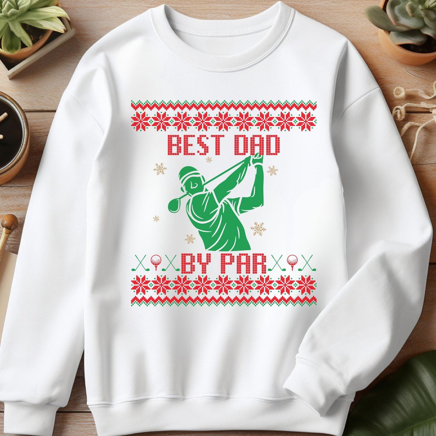 Best Dad Ever Best Golf Gifts for Men Gift for Golfer Dad Golf Ugly Sweater Secret Santa Gift Ideas Ugly Sweater Party Golf Lover Gift