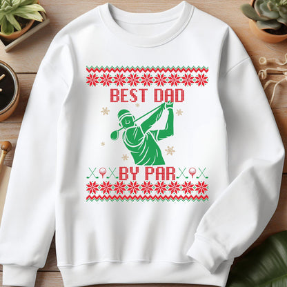 Best Dad Ever Best Golf Gifts for Men Gift for Golfer Dad Golf Ugly Sweater Secret Santa Gift Ideas Ugly Sweater Party Golf Lover Gift