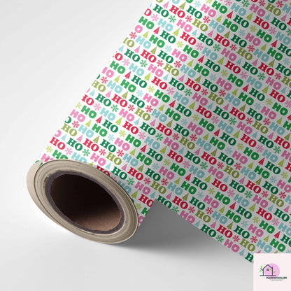 Playful Xmas Wrapping Paper, Colorful Christmas Gift Wrap Sheets, Cute Holiday Packaging, Fun Red Green Festive Gift Wrap for Xmas