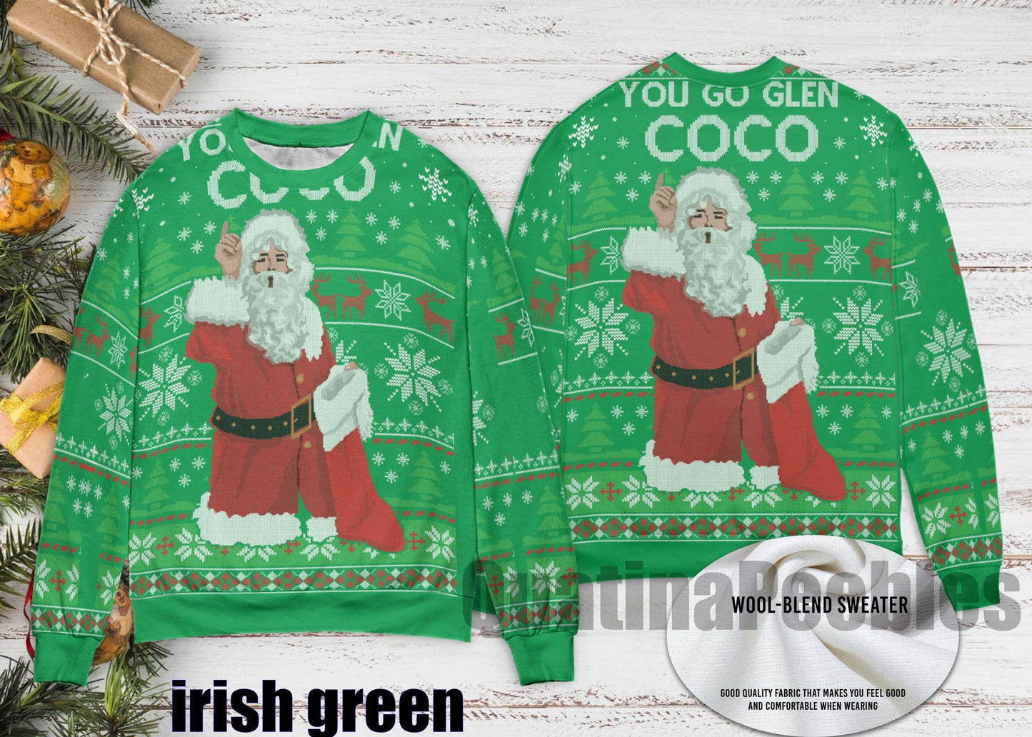 You Go Glen Coco Mean Girls Ugly Christmas Sweater, Santa Ugly Sweater, Coco Mean Girls Ugly Christmas Sweater, Ugly Christmas Sweater