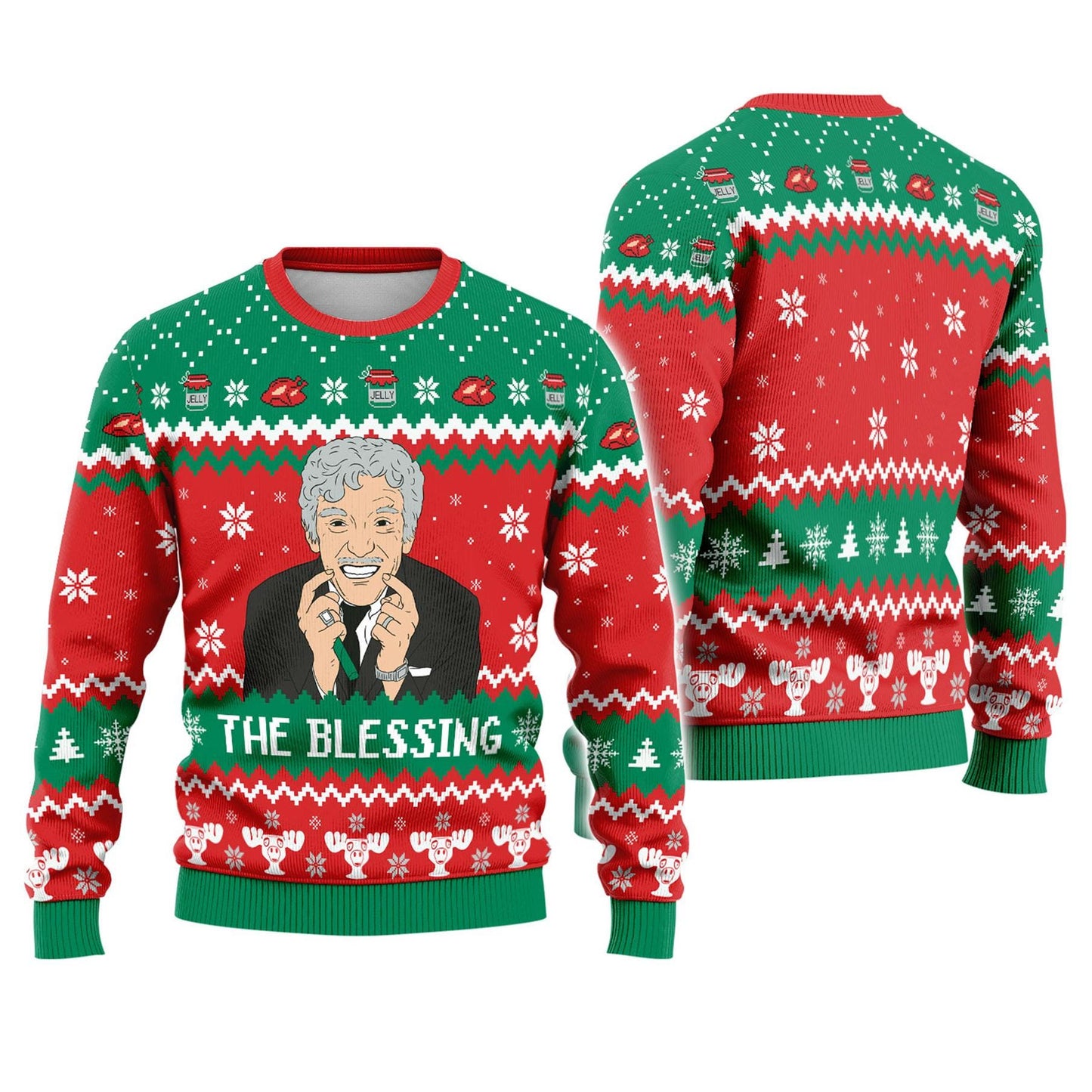 National Lampoon's Christmas Vacation The Blessing Ugly Sweater, The Blessing Uncle Lewis Ugly Sweater, Uncle Lewis Xmas Movies Sweatshirt