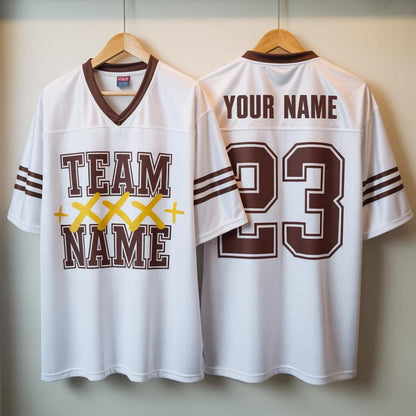 Personalized Football Jersey, American Football Jersey, Browns Football Jersey With Team Name Number, Personalized Concert & Game Day Outfit