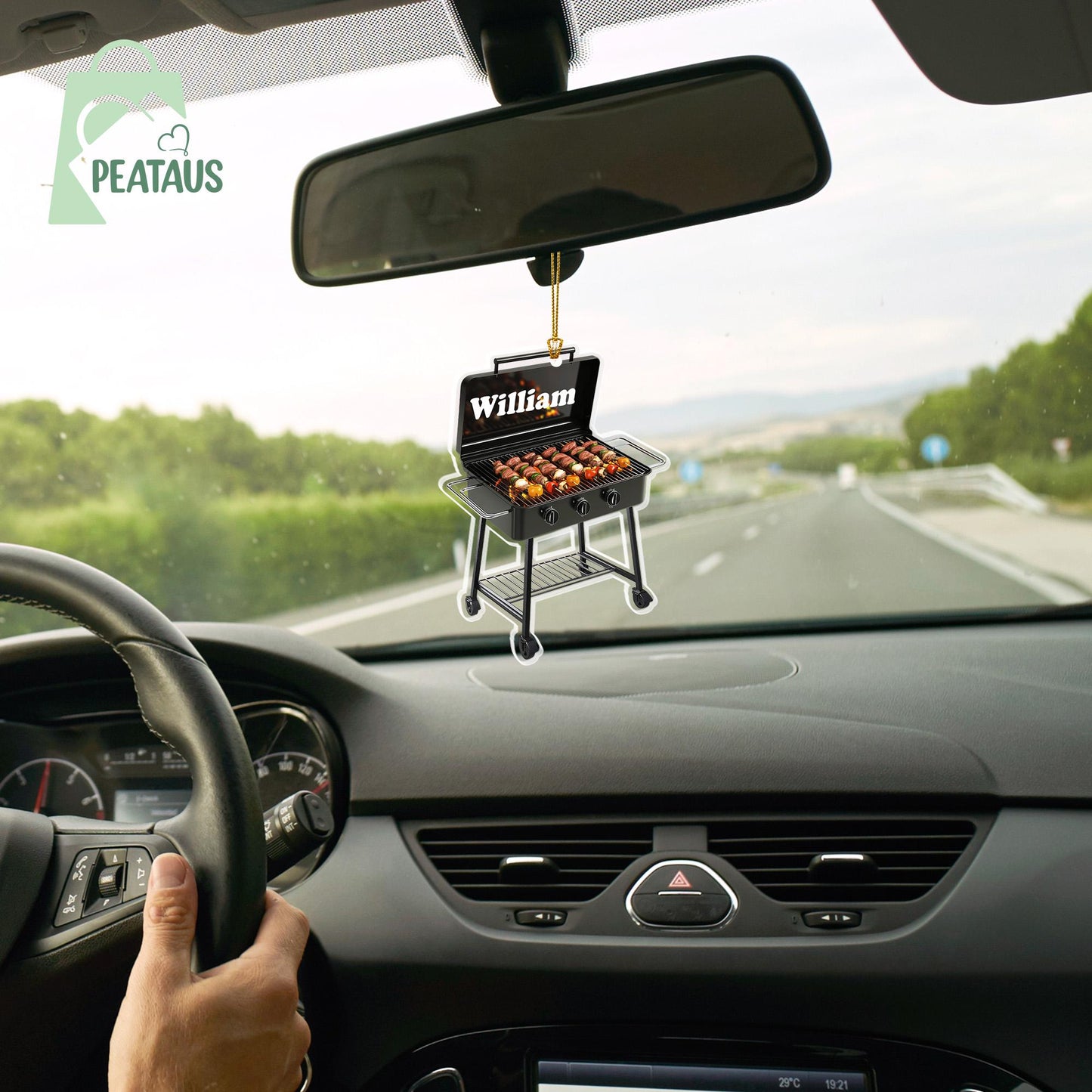 Personalized Grill Christmas Ornament, Grill Flat 2D Ornament, Barbeque BBQ Christmas Ornament, Gift for Griller,Dad Gift, Grill Master Gift