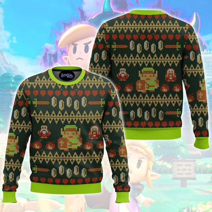 Legend Of Zelda Don’t Wear Alone Funny Game Ugly Christmas Sweater, Geek Holiday Ugly Sweater Retro Xmas Party Outfit Christmas Gifts 2025