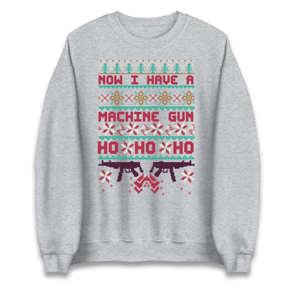 Christmas Movie Jumper Now I have A machine Gun Funny Christmas Jumper, Ugly Christmas Jumper, Xmas Rude hoodie, Festive Christmas t Shirt