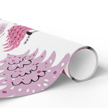 Pink Christmas Trees Wrapping Paper - Perfect for Baby Showers, Birthdays, Parties, Gift Wrap, and Celebrations,  Unique Gift Giving