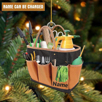 Custom Garden Tool Christmas Ornament, Flat 2D Ornament, Christmas Tree Hanging Decor, Gardening Lover Gift