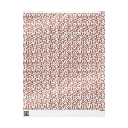 Hairdresser Wrapping Paper Cute Salon Gift Wrap Sheets for Christmas Presents and Beauty Professional Gifts #3