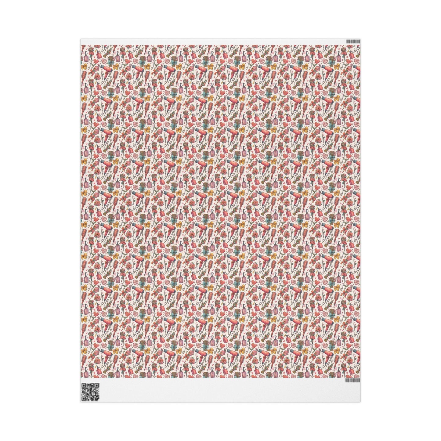 Hairdresser Wrapping Paper Cute Salon Gift Wrap Sheets for Christmas Presents and Beauty Professional Gifts #3