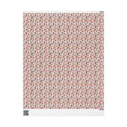 Hairdresser Wrapping Paper Cute Salon Gift Wrap Sheets for Christmas Presents and Beauty Professional Gifts #3