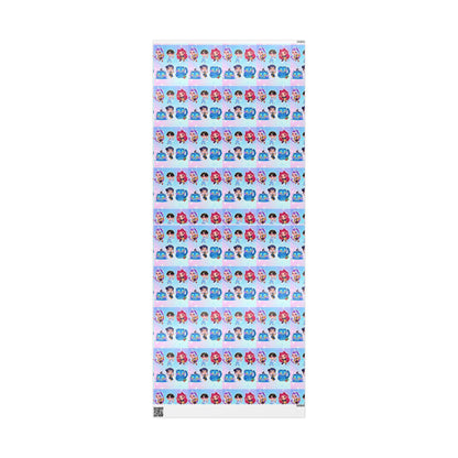 Kpop Demon Hunters | Huntrix and Derpy | Christmas Wrapping Papers, Tiger Design, Holiday Gift Wrap, Gift Wrap, Derpy Tiger Gift Wrap