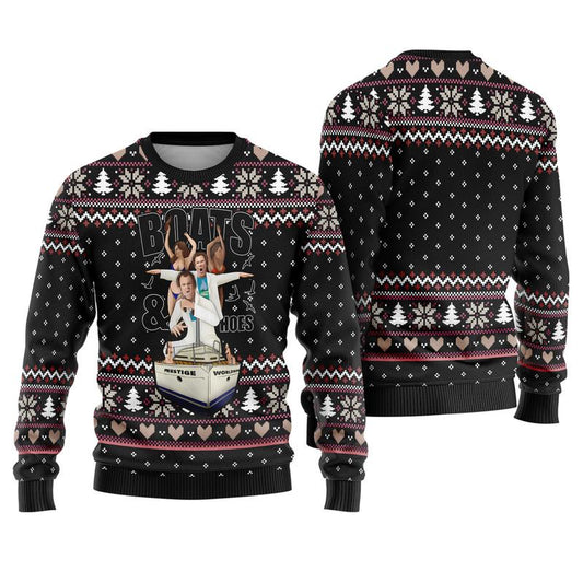 Step Brothers Boats n Hoes Ugly Christmas Sweater Brennan Huff Dale Doback Ugly Sweater Step Brothers Sweatshirt Christmas Gift 71