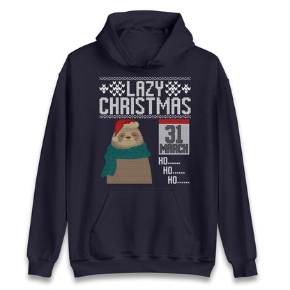 Lazy Sloth Christmas Jumper Ho Ho Ho funny ugly sweatshirt, Funny Christmas jumper, Xmas Gift T Shirt