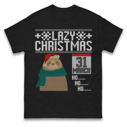Lazy Sloth Christmas Jumper Ho Ho Ho funny ugly sweatshirt, Funny Christmas jumper, Xmas Gift T Shirt