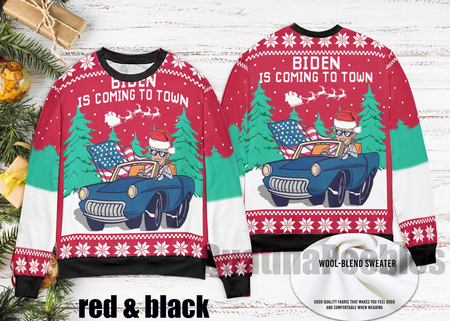 Joe Biden Ugly Christmas Sweater, Happy Easter Funny Xmas Ugly Christmas Sweater, Joe Ugly Sweater Xmas, Gift For Men Women