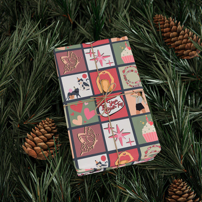 Taylor Birthday Gift Wrap: Pop Star Theme, Matte or Satin Finish