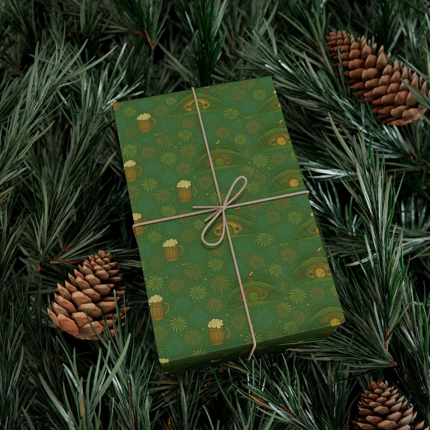 Gift Wrap Papers, Lord of the Rings Shire Hobbit Celebration Gift Wrap, Wrapping Paper, Birthday, Christmas, Presents, Party Supplies