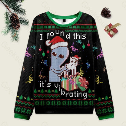 Alien Believes in Santa Ugly Christmas Sweater, Funny UFO Holiday Sweatshirt, Green Alien Xmas Jumper, Space Lover Gift for Him Her