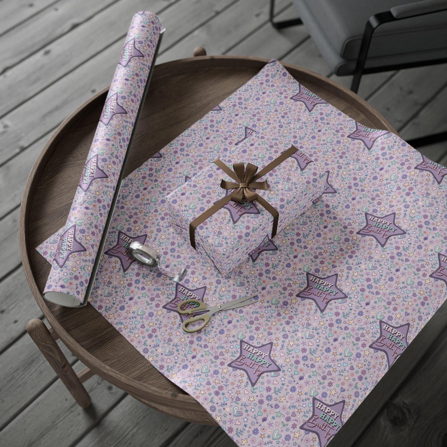 Happy Birthday Taylor Gift Wrapping Paper: Fan Birthday Decor
