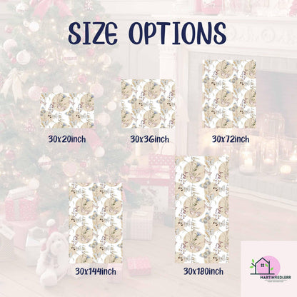 Boho Butterfly Wrapping Paper: Beige Wildflower Gift Wrap