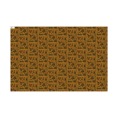Wrapping Paper, Lord of the Rings Pattern with Ring, Balrog, Rohan - Gift Wrap Papers for Fantasy Fans, Movie Lovers, Holiday Gift Giving,