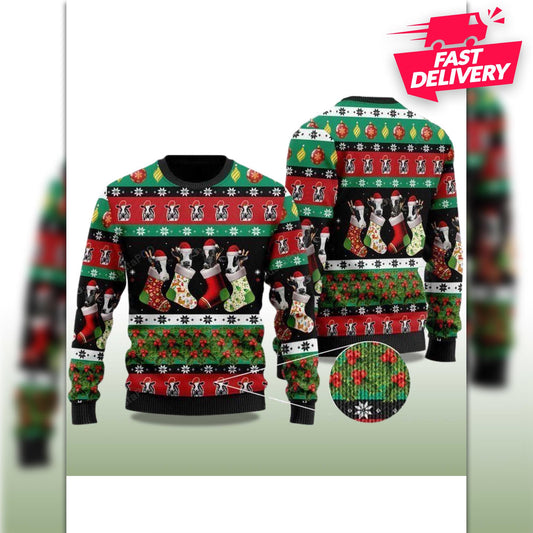 Dairy Cow Christmas Ugly Sweater, Family Matching Outfit, Friends Party, Hoodie Xmas Gifts, funny Shirt For Dad, Sweater Gift For Husband