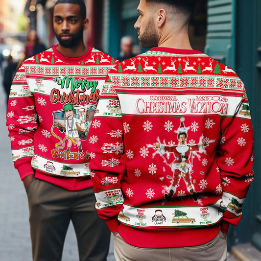 Cousin Eddie Ugly Sweater, National Lampoon's Christmas Vacation Sweater, Merry Christmas Shitter's Full Shirt, Griswold Family Sweatshirt