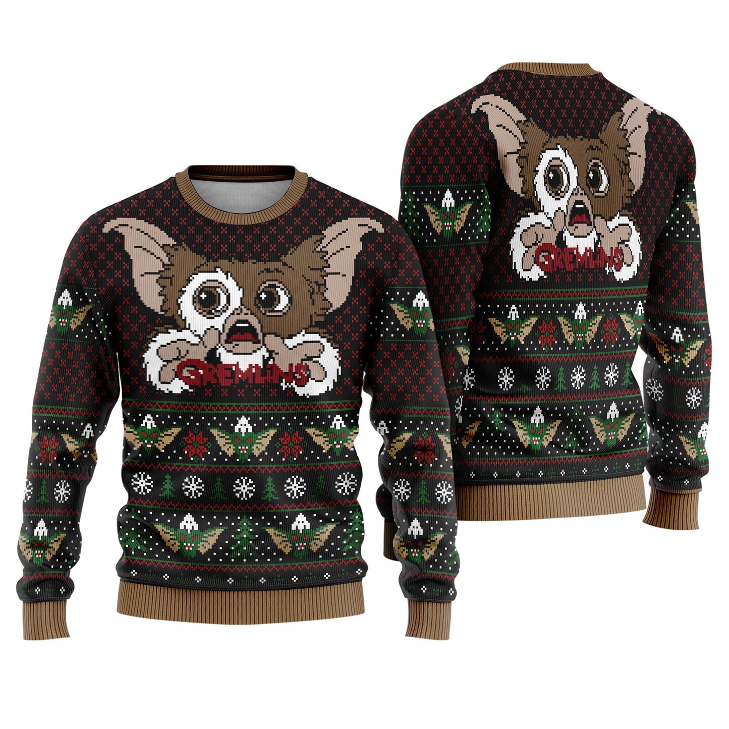 Gizmo Gremlins Ugly Christmas Sweater, Gremlins Christmas Movie Ugly Sweater, Gremlins Family Xmas Sweatshirt, Christmas Party 2025 Gifts