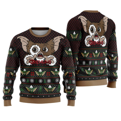 Gizmo Gremlins Ugly Christmas Sweater, Gremlins Christmas Movie Ugly Sweater, Gremlins Family Xmas Sweatshirt, Christmas Party 2025 Gifts