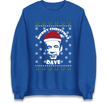 Funny Ugly Christmas Jumper Trigger Only Fools & Horses Merry Christmas Dave, Xmas Santa Hoodie, Adventure Christmas T Shirt, Gift Top