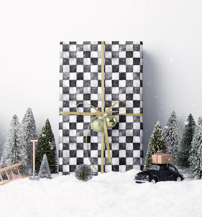 Game Night Chess Wrapping Paper Checkmate Gift Wrap Sheets for Strategy Fans and Brainy Presents #7