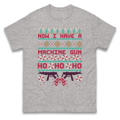 Christmas Movie Jumper Now I have A machine Gun Funny Christmas Jumper, Ugly Christmas Jumper, Xmas Rude hoodie, Festive Christmas t Shirt