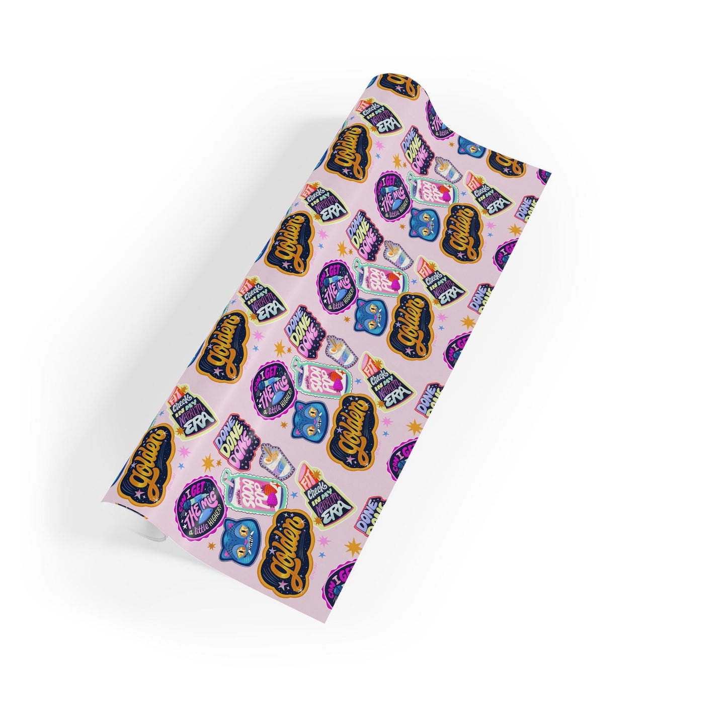 Kpop Huntrix Gift Wrap: Colorful Artsy Wrapping Paper Roll