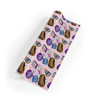 Kpop Huntrix Gift Wrap: Colorful Artsy Wrapping Paper Roll