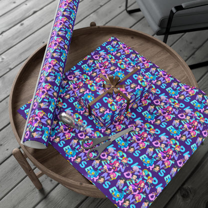 KPOP Demon Hunters Christmas Wrapping Paper | Huntrix and Saja Boys | Vibrant Gift Wrap Paper, Fun Present Wrapping Paper for Birthdays