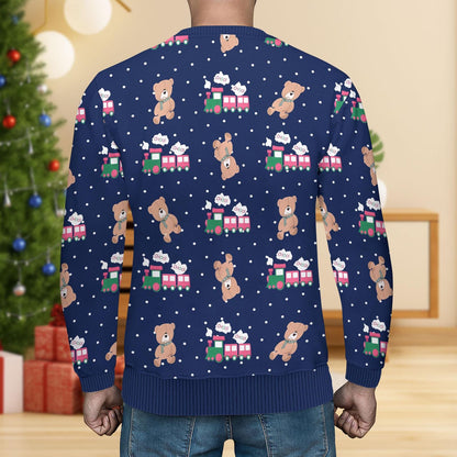 Rumi Choo Choo Christmas Ugly Sweater, Rumi Bears Women Sweater, Kpop Anime Men Sweater, Fun Animals Holiday Sweater, Christmas Gift