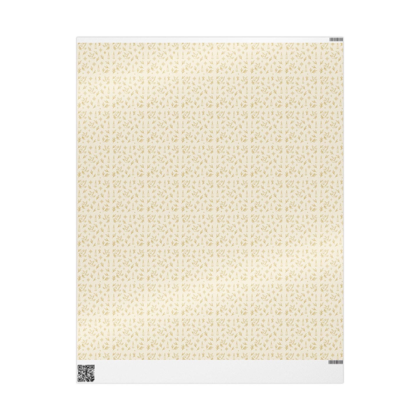 Vintage Christian Christmas Wrapping Paper, Luxury Holiday Gift Wrap, Peace Dove Design, Religious Christmas Paper Roll