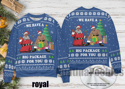 American Santa Barry Wood Christmas Sweater, Santa Barry Wood Funny Sweater for Family, Barry Wood Christmas Ugly Sweater