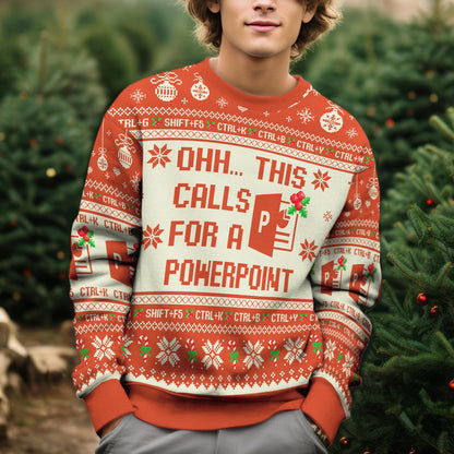 This Calls For A Spreadsheet Ugly Christmas Sweater, Excel Christmas Sweater, Tax Accountant Gift, Excel Group Matching Sweater Holiday Gift