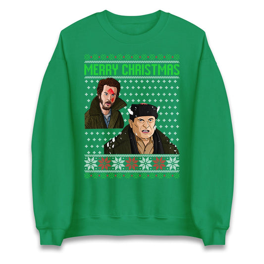 Funny Burglars Christmas Jumper, Merry Xmas Funny Hoodie, Funny Christmas Movie Thieves T Shirt, Festive Christmas Top