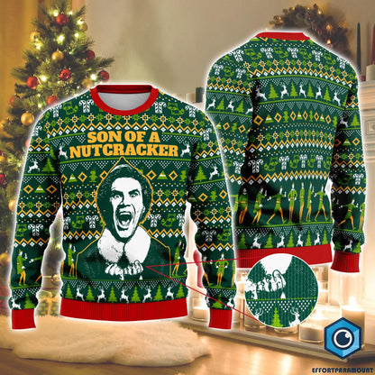 Son of a Nutcracker Buddy the Elf Ugly Sweater, Buddy the Elf Movie Ugly Christmas Sweater, Elf Nutcracker Christmas Shirt