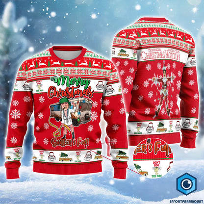 Cousin Eddie Merry Christmas Shitter's Full Sweater, National Lampoon's Christmas Vacation Ugly Christmas Sweater, Funny Christmas Movie
