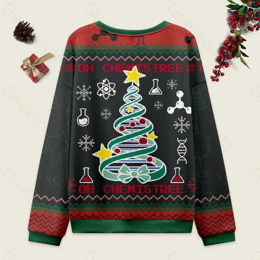 Oh, Chemistree Science Ugly Christmas Sweater, Chemist Lover Xmas Sweatshirt, Christmas Gift For Him Or Her, Merry Christmas Sweater