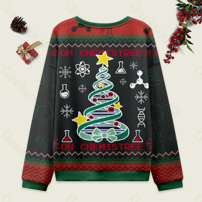 Oh, Chemistree Science Ugly Christmas Sweater, Chemist Lover Xmas Sweatshirt, Christmas Gift For Him Or Her, Merry Christmas Sweater