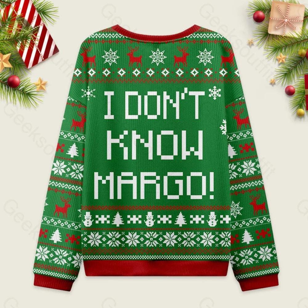 I Don't Know Margo Ugly Christmas Sweater, National Lampoon's Christmas Vacation Ugly Sweater, Todd and Margo Shirt, Christmas Movie Gift
