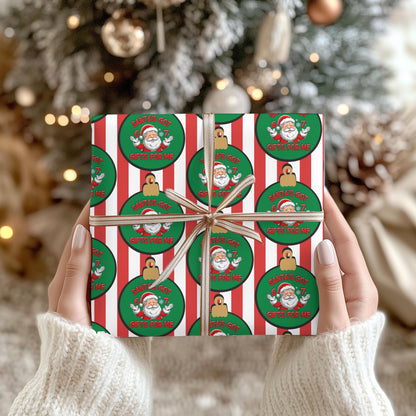 Santa 67 Wrapping Papers, 67 Meme Funny Christmas Gift Wrap for Kids, Santa Brain Rot Funny Gift Idea, Holiday Wrapping Roll