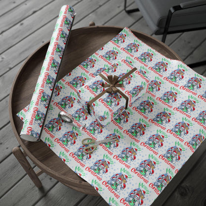 Cat Lover Christmas Wrapping Paper Cute, Holiday Gift Wrap, Unique Present Packaging, Festive Christmas Gift Wrap, Animal Lover Wrapping