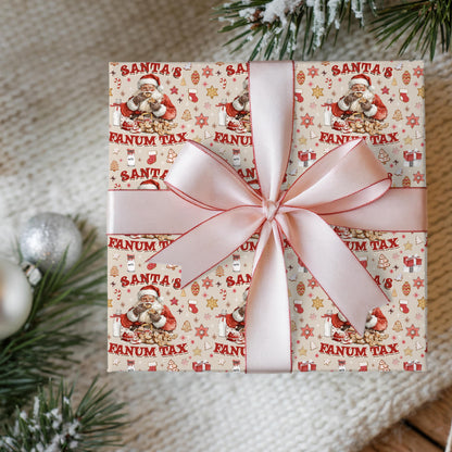 Wrapping Papers, Fanum Tax Meme Christmas Gift Wrap, Kids Funny Wrapping Paper, Brain Rot Slang Gift Wrap, Gen Alpha Meme, Holiday Gift Wrap