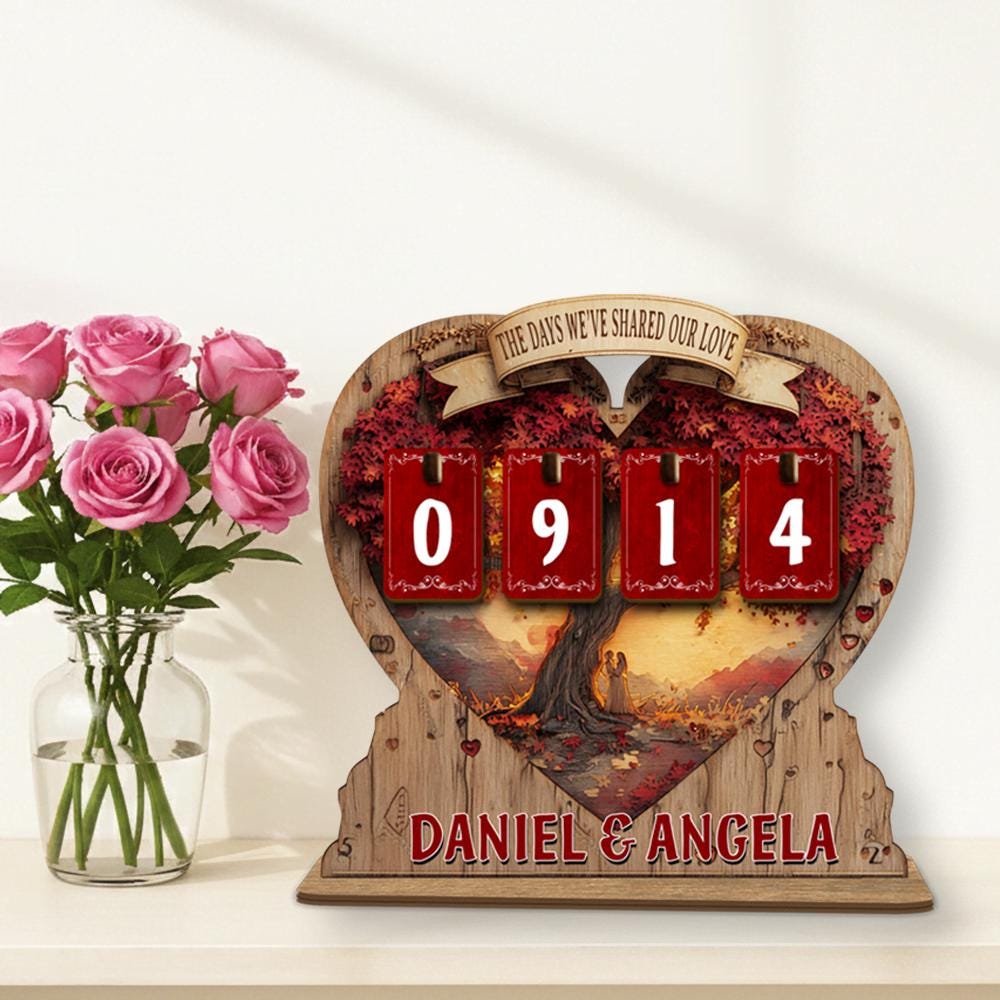 Personalized Wooden Book Tracker, Reading Number Display, Bookshelf Decor