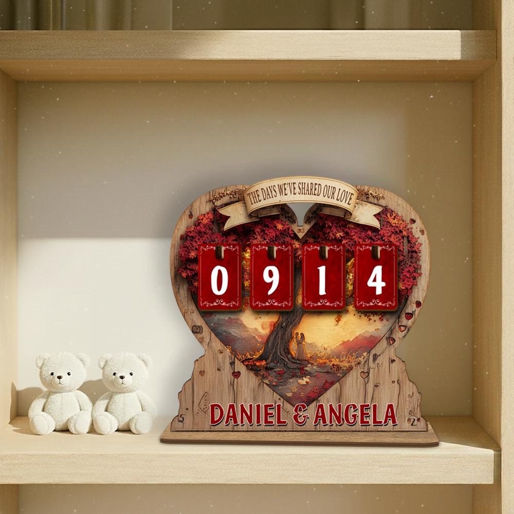 Personalized Wooden Book Tracker, Reading Number Display, Bookshelf Decor